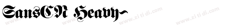 SansCN Heavy字体转换